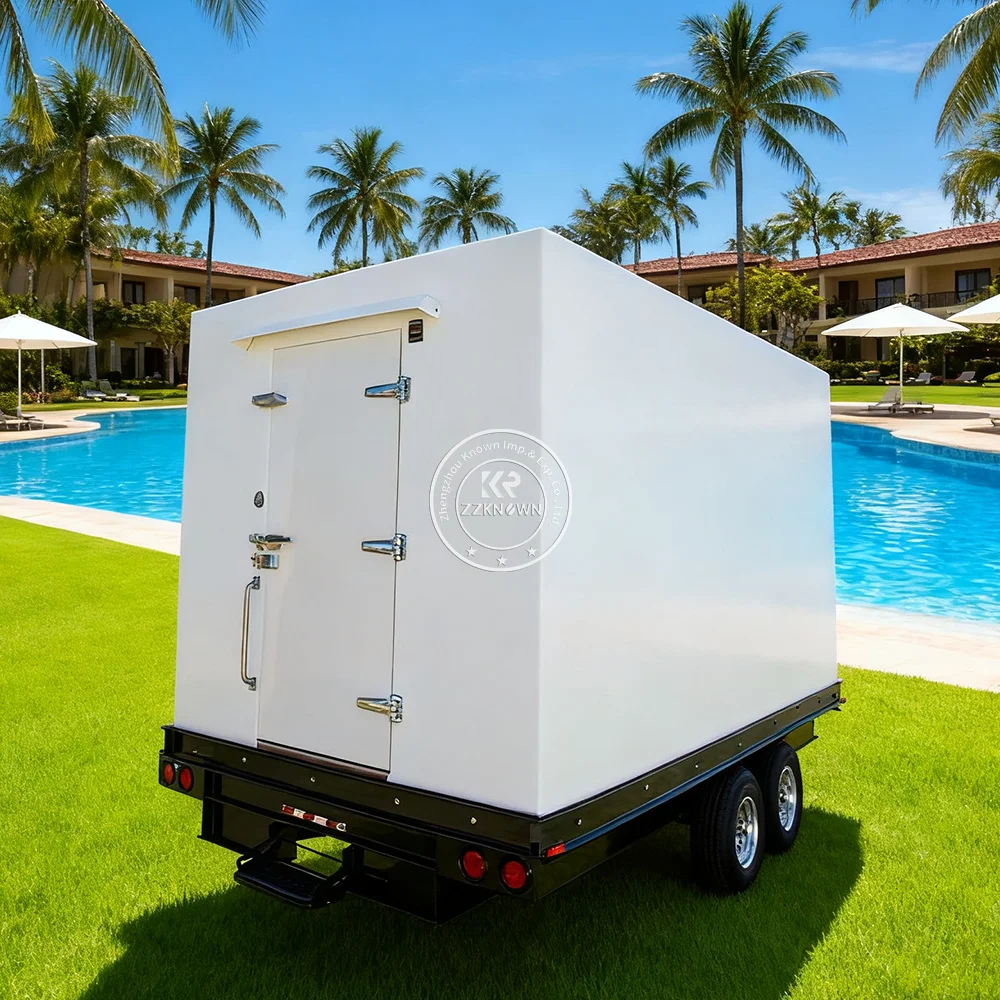 Mobile Portable Freezer Truck Cold Chain Trailer Portable Food Storage Cold Refrigerated Truck Trailer for Frozen Food