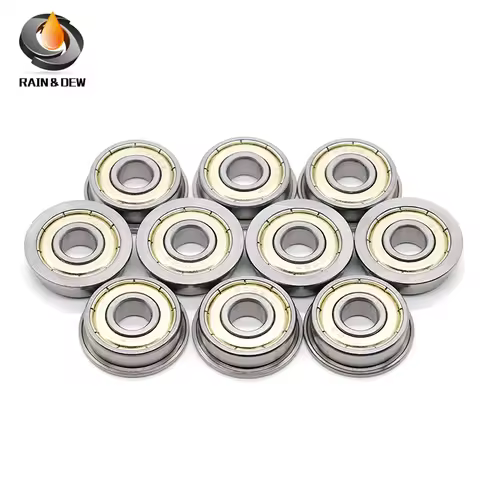 10PCS Flange Bearing ABEC-7 MF52ZZ 2X5X2.5 MF74ZZ 4X7X2.5 MF126ZZ 6X12X4 MF148ZZ 8X14X4 F683ZZ 3X7X3 F695ZZ 5X13X4