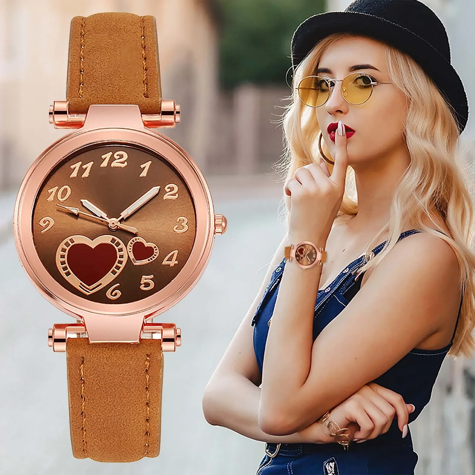 

Luxury Fashion Women's Watches Brand Ladies Watch Leather Watch Women Female Quartz Wristwatches Montre Femme Relogio Feminino