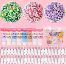 Hot Selling Cream Glue Handmade DIY Hair Clip Material Bag Cute Girl Children's Hair Clip Set Gift Toy Resin Accessories