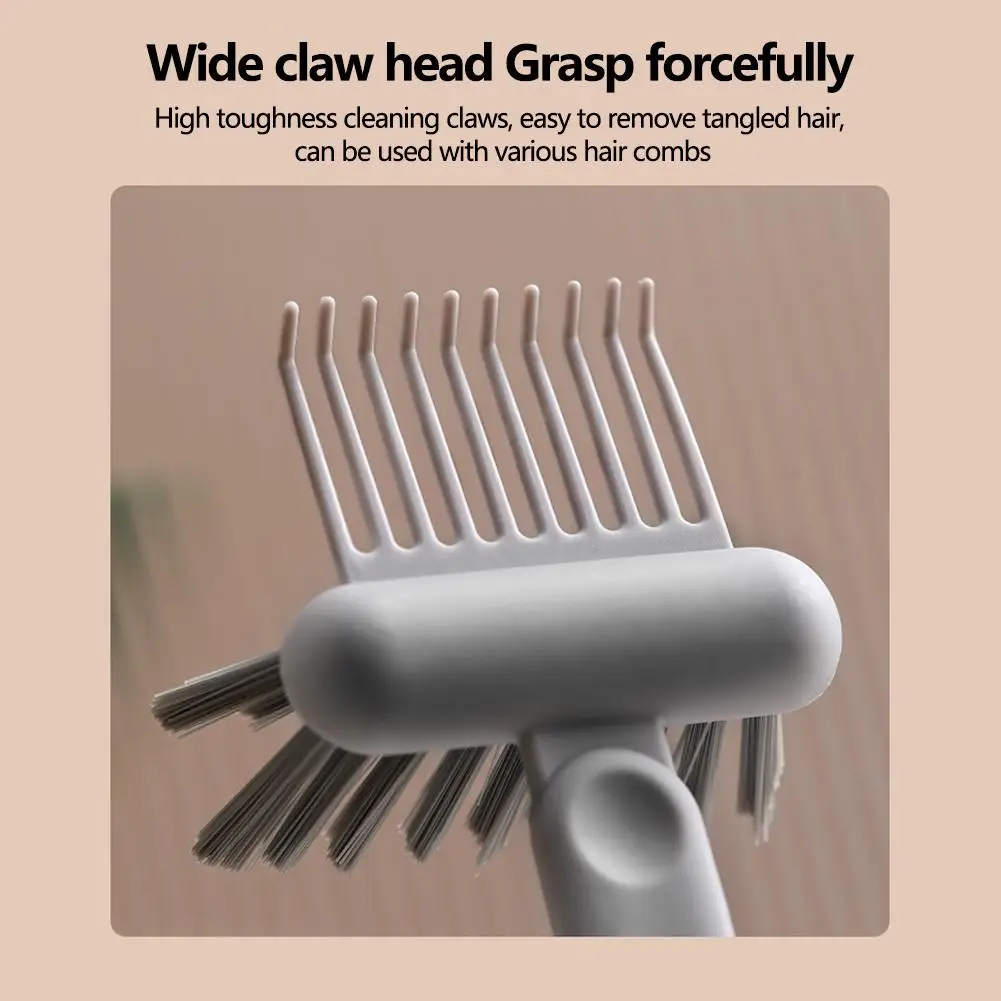 Única Massagem Cabelo Cleaner Tool, Combs Cleaner, sujeira acumulada e caspa, Escova de limpeza pente