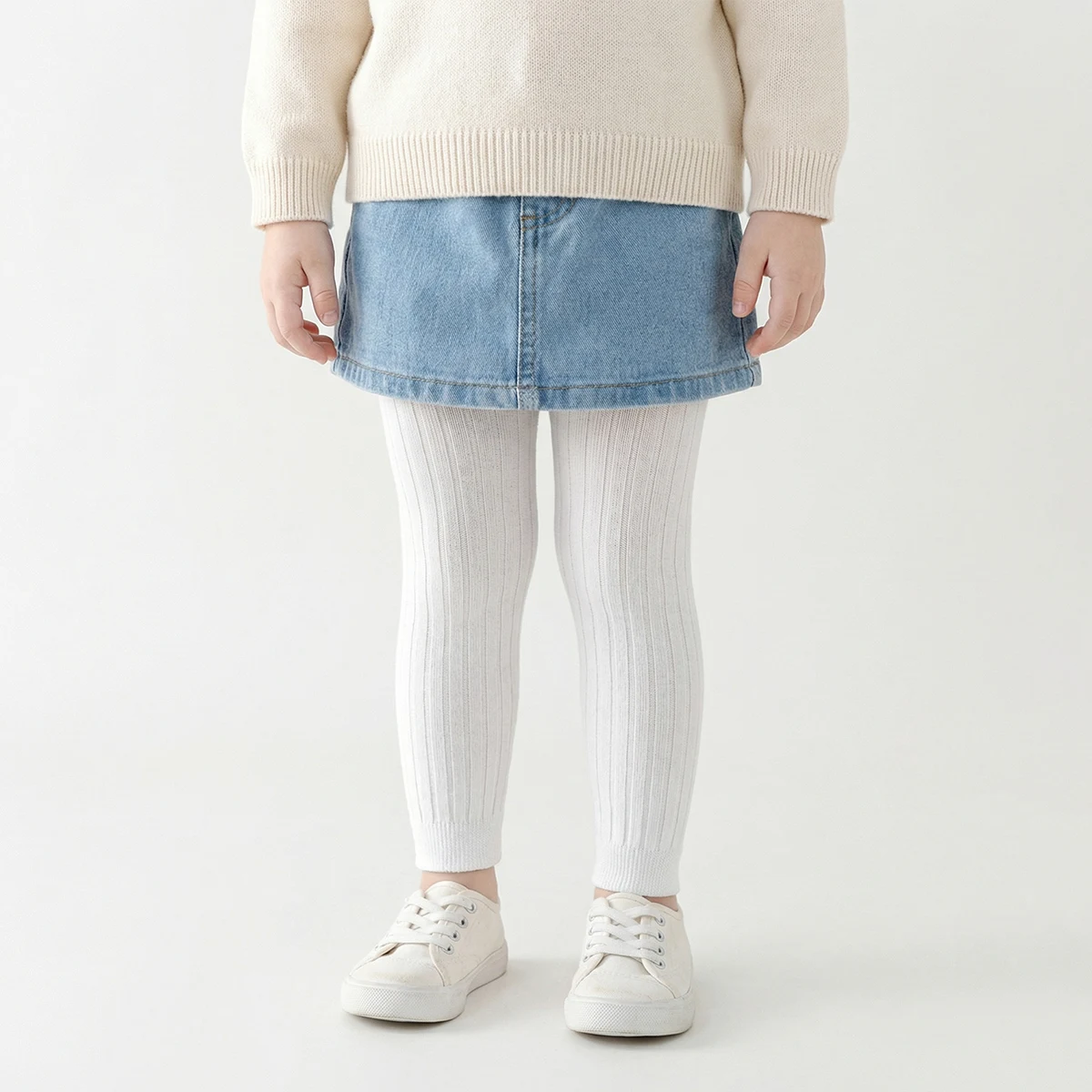 1 Paar Mädchen Skinny-Hosen, Baby-Strumpfhosen, Kinder-Leggings für Frühling und Herbst, mittlere Dicke, perfekt für den täglichen Gebrauch im Frühling und – Detail 4