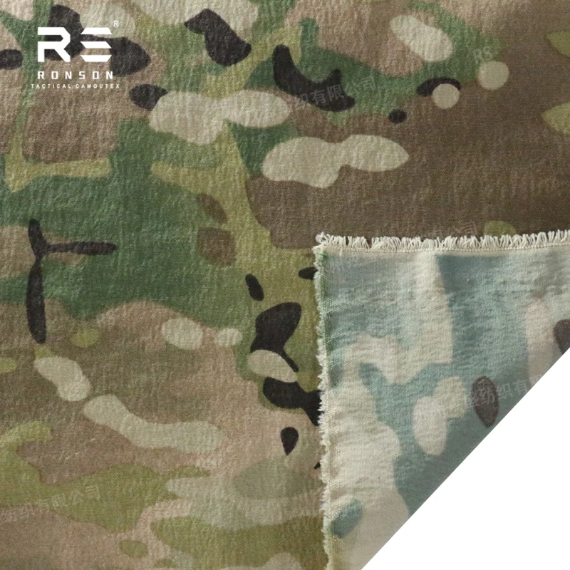 nylon four way stretch tactical uniform fabric camo fabric MC IRR