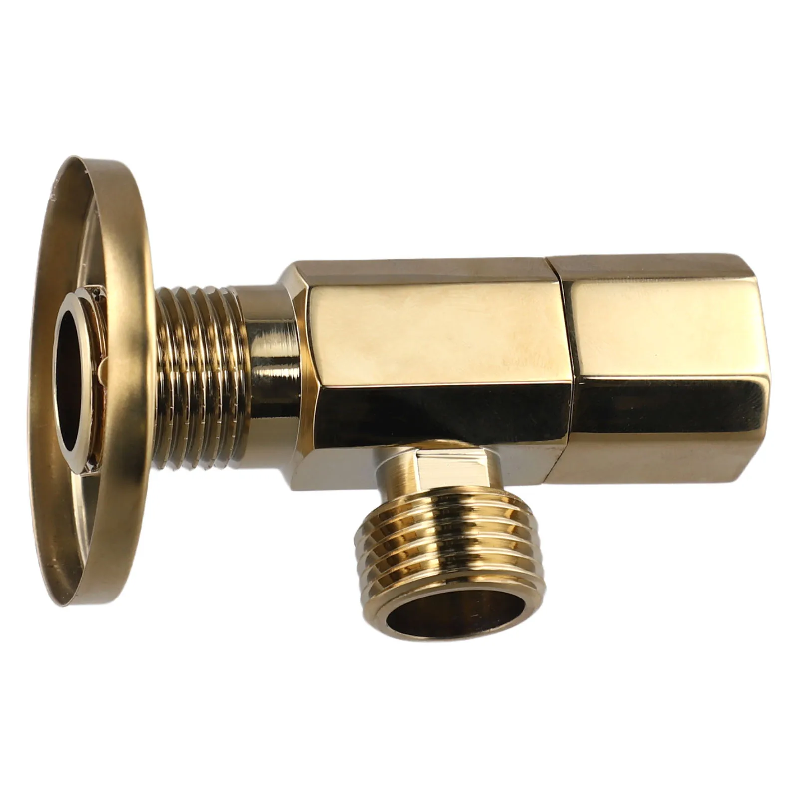 Brass Angle Valve for Smooth Water Flow Control 1/2 NPT Inlet and 3/8 Outlet Compatible with Various Applications