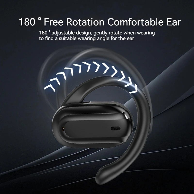 Touch ear-mounted headphones wireless BT5.3 sports noise reduction HiFi waterproof and comfortable long battery life headphones