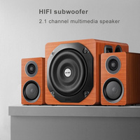 High-power Wooden TV Computer Speaker Coaxial Bluetooth Home Theater System 3D Surround Sound Subwoofer Audio Bass Amplifiers