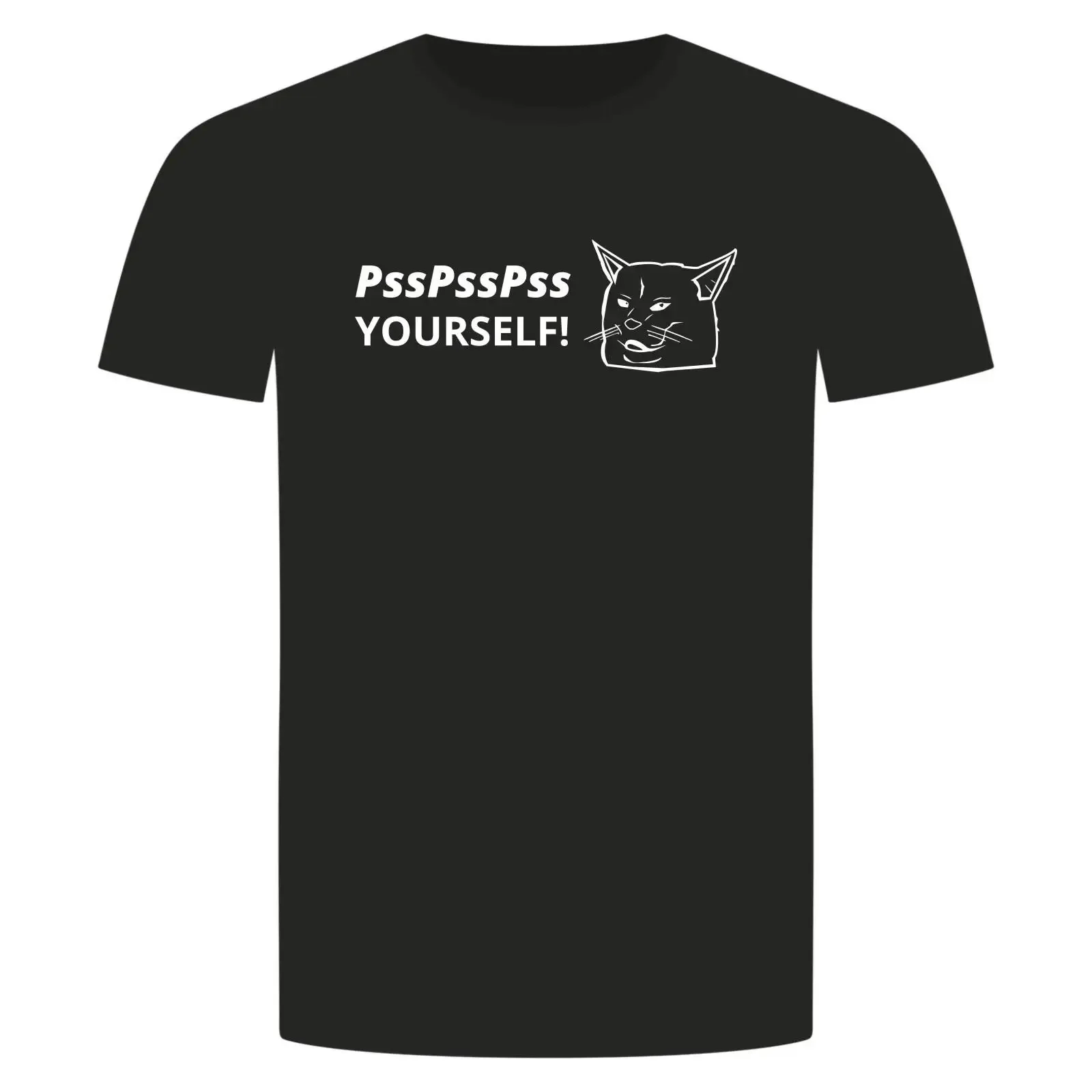 Katze Pss Yourself T Shirt Meme Mieze Genervt Laune Nerven Internet vintage Washed Soft Stylish streetwear graphic Slightly