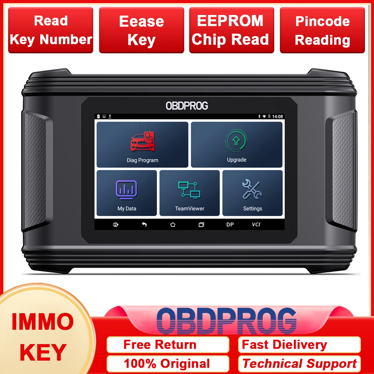 تحديث جديد obdprog 501 IMMO مفتاح برمجة EEPROM رقاقة قراءة محو مفتاح منع الحركة رمز الدبوس لأداة تشخيص السيارة