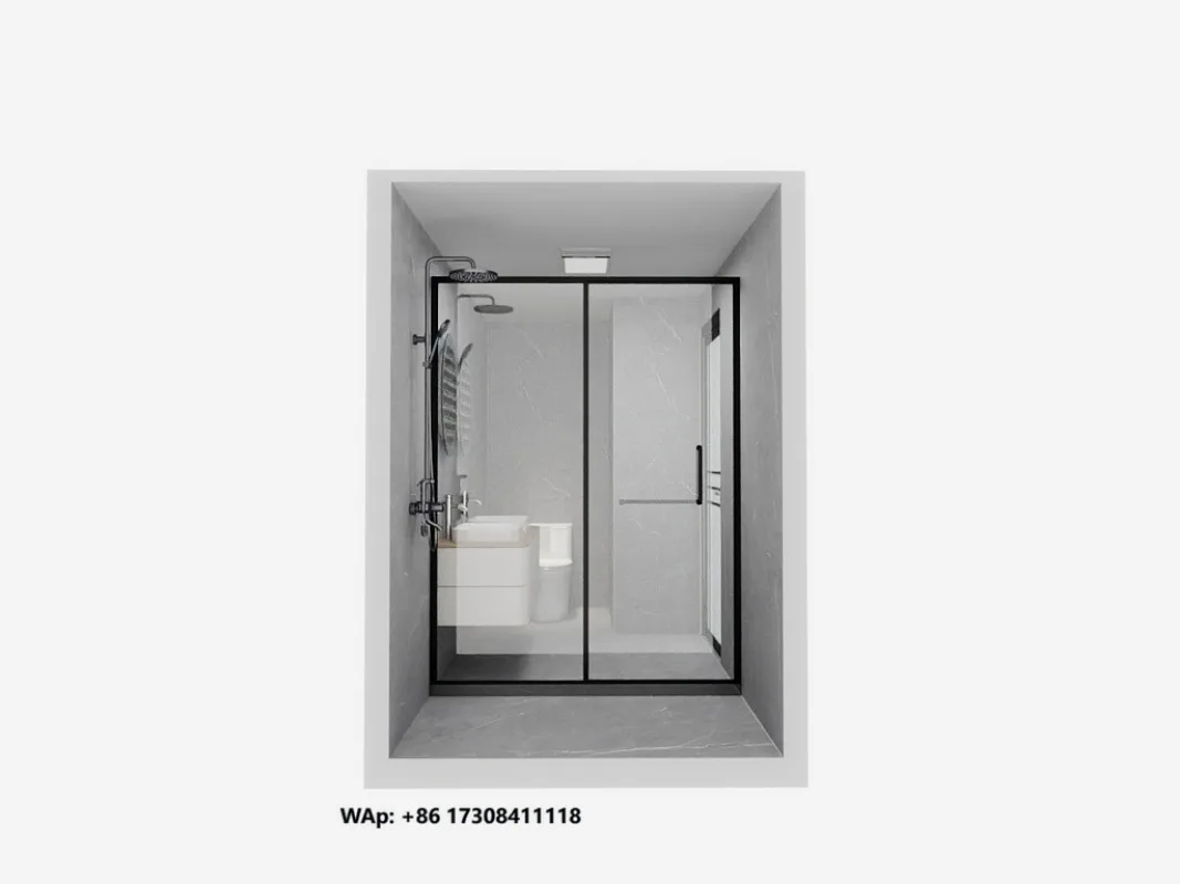 Integrated Shower Room Bathroom Pods Luxurious Prefabricated Bathroom Pod Complete Shower Rooms Prefab Bathroom Pods