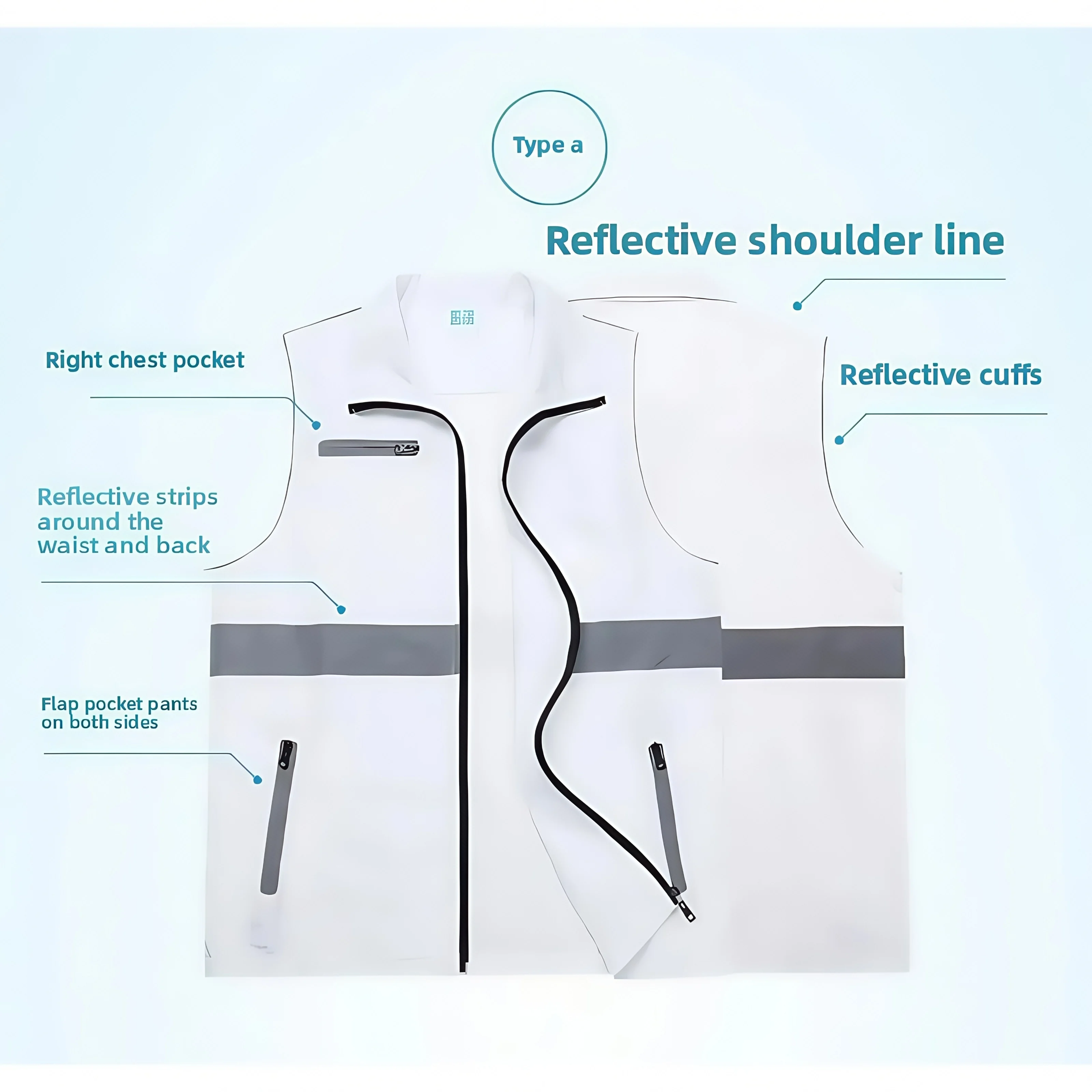 سترة طية صدر السترة خفيفة الوزن مكونة من 8 ألوان، مجموعة ملابس متطوعة، ملابس عمل مخصصة، مريحة ومتينة وقابلة للتنفس #4