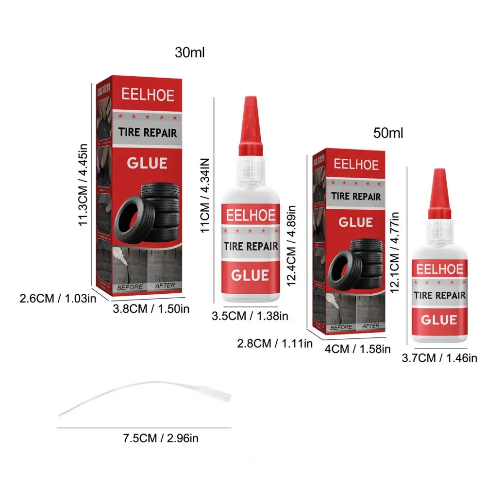 30ML/50ML Convenient Tire Repair Glue 2 Types Universal Lightweight Not Flowing Repair Glue  Repair Glue Strong Sticky