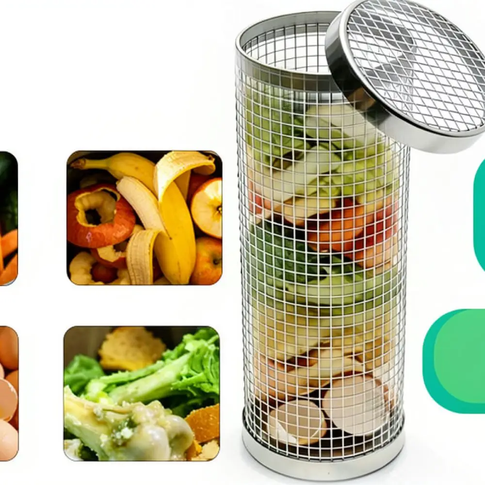 Efficient Compost Soil Sieve Stainless Steel Mesh Filter Tool For Gardening Waste Recycling And Organic Plant Growth