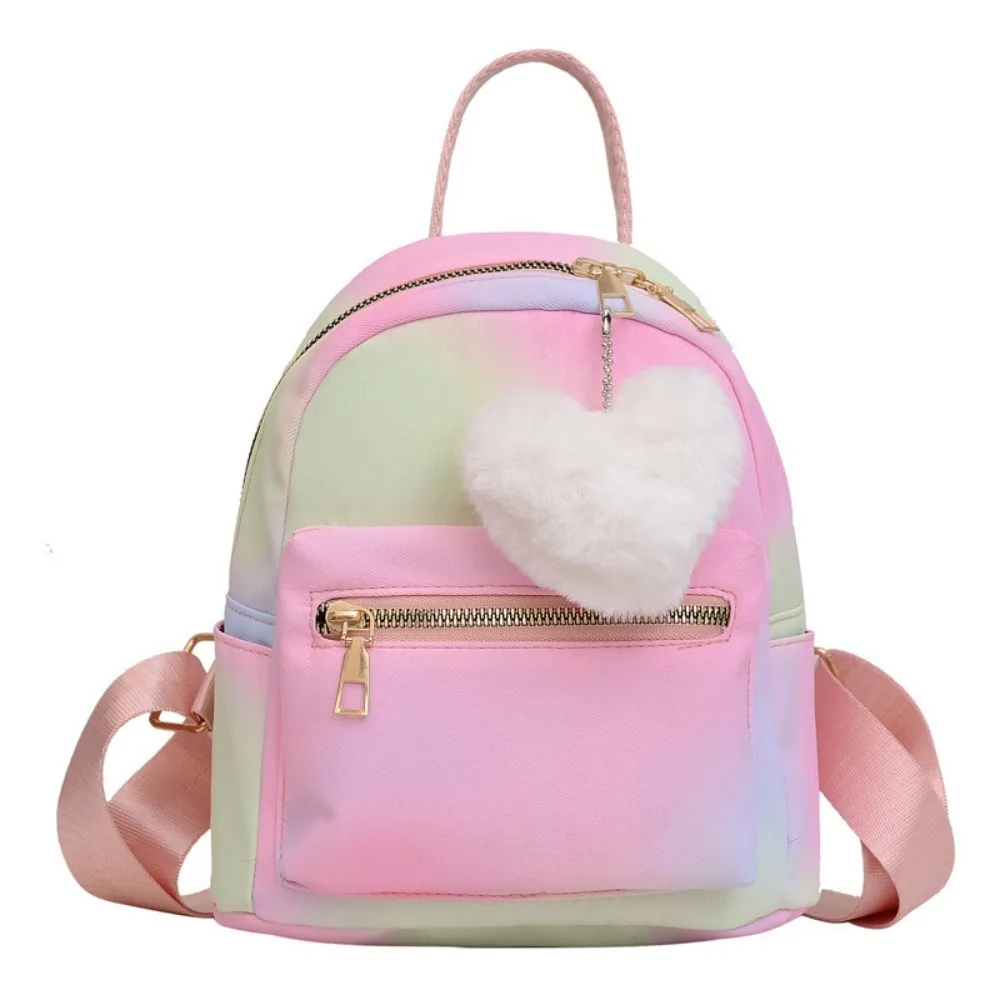 Mini Backpack Women Nylon Cute Small Shopper Handbags Multicolor Book Bags Girls Fashion Shoulder Bag