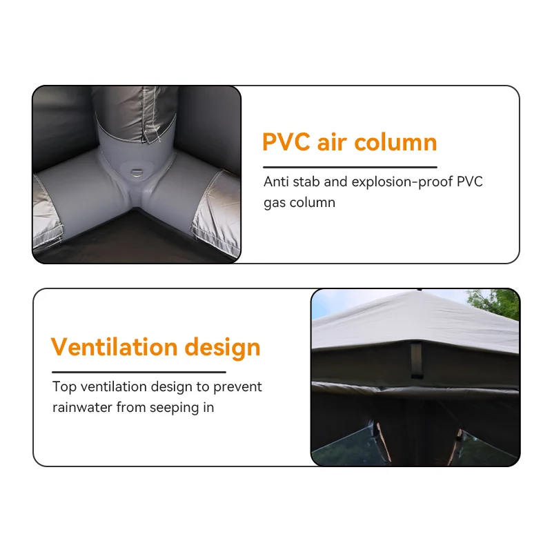 Inflatable Tent Outdoor Exquisite Camping Large Space Windproof and Rainproof Tent Automatic Inflatable Camping Tent