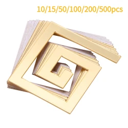 10/50/100/200/500pcs Building Border Acrylic Wall Mirror Sticker Adhesive Wall Art Home DIY Decoration Stickers Home Decor