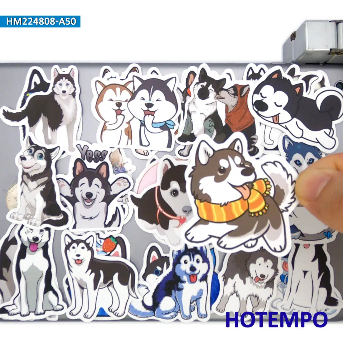 20/30/50Pieces Cute Animals Cartoon Funny Husky Dog Stickers for Phone Scrapbook Luggage Skateboard Bike Car Laptop Sticker Toys