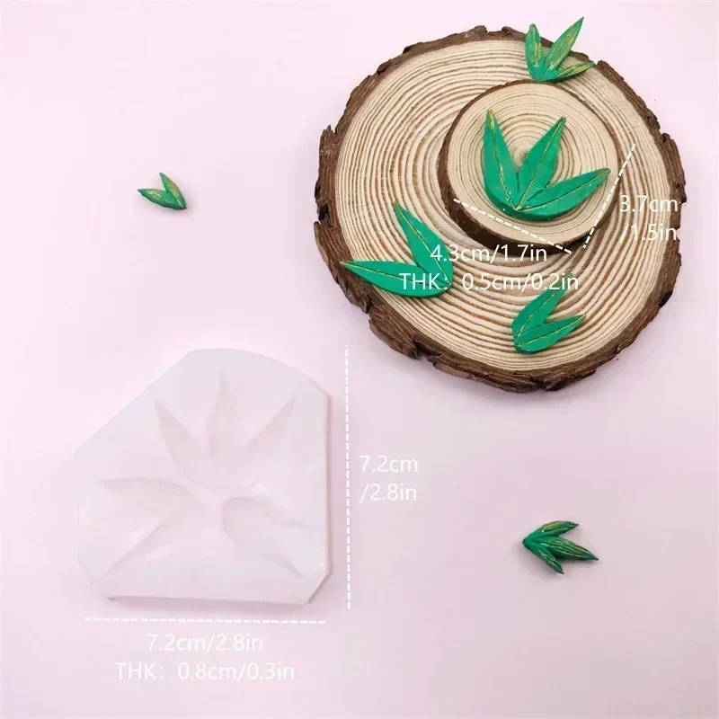 

Bamboo Leaf Silicone Mold for Cake Chocolate Fondant Baking Mould Reusable Non-Stick DIY Decorations Baking Tools Accessories
