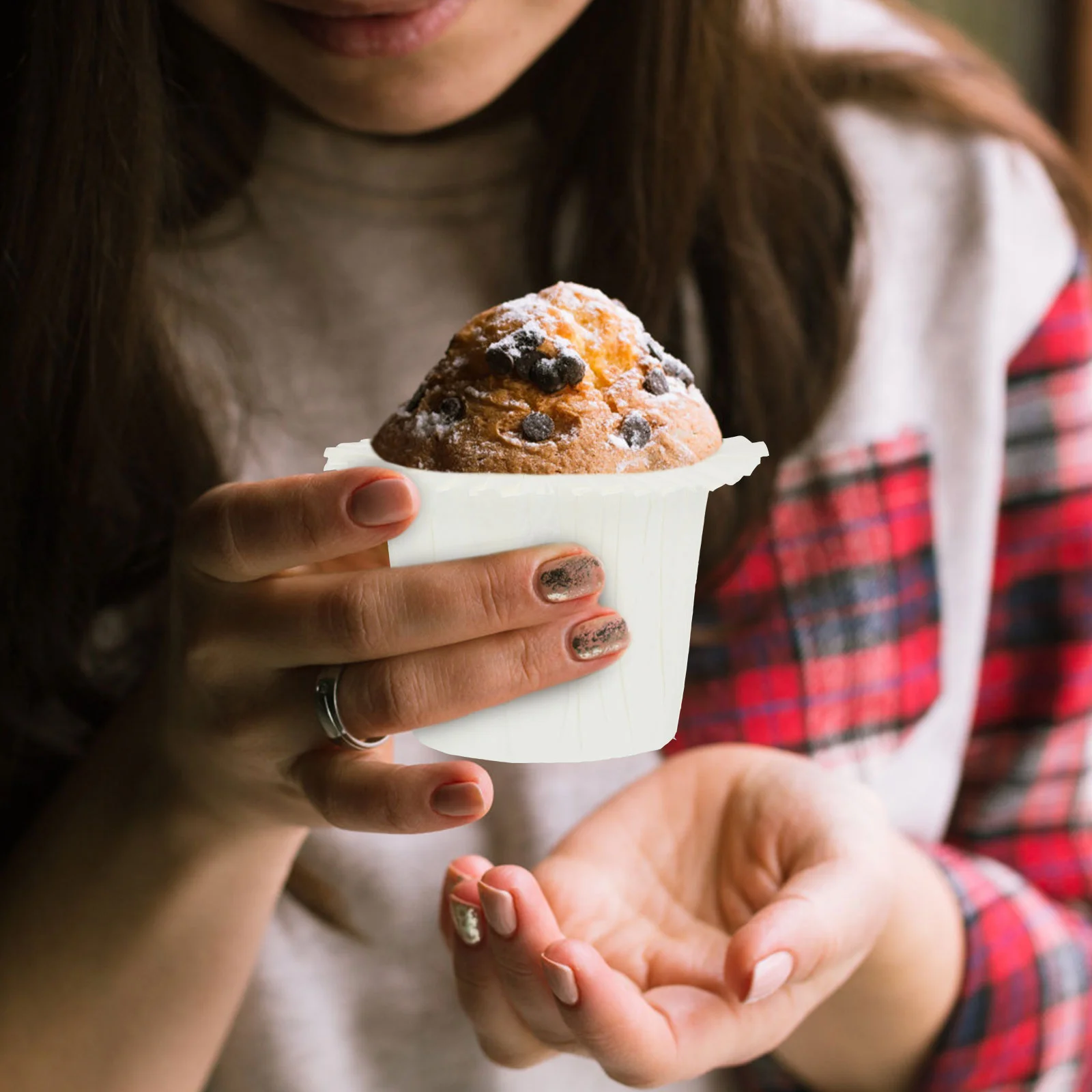 30 قطعة من أكواب المافن الورقية، مجموعة أدوات الخبز، دليل حامل الكب كيك الإبداعي المقاوم للزيت #3