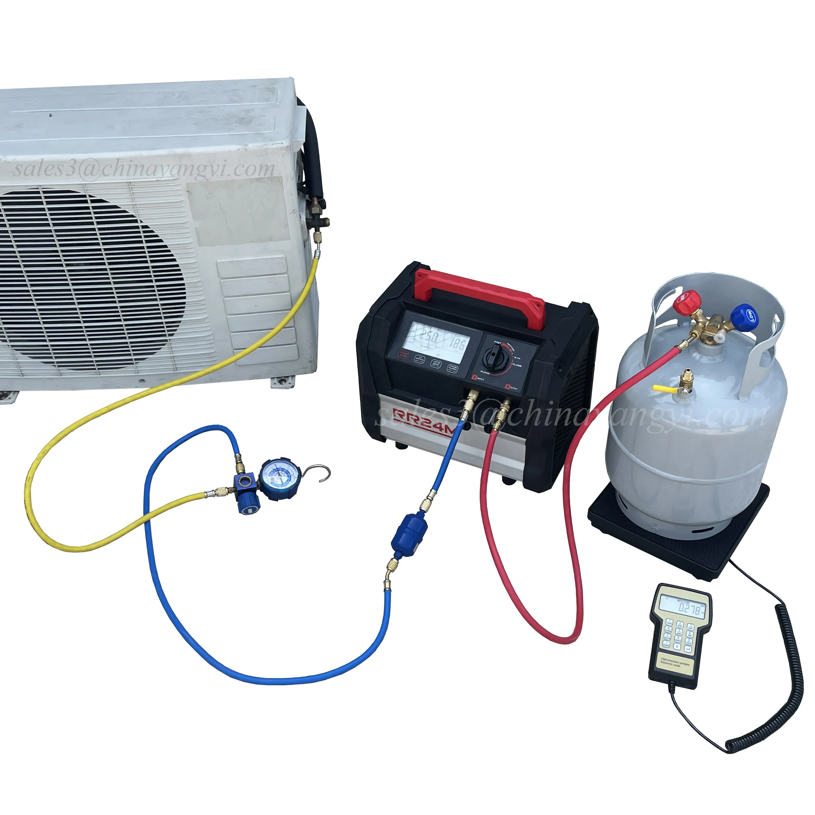 New Products Complete A/C Recovery System Twin Cylinder Gas R134a/R1234yf DC Recycling Unit with 80% Overcharge Protection - Image 6