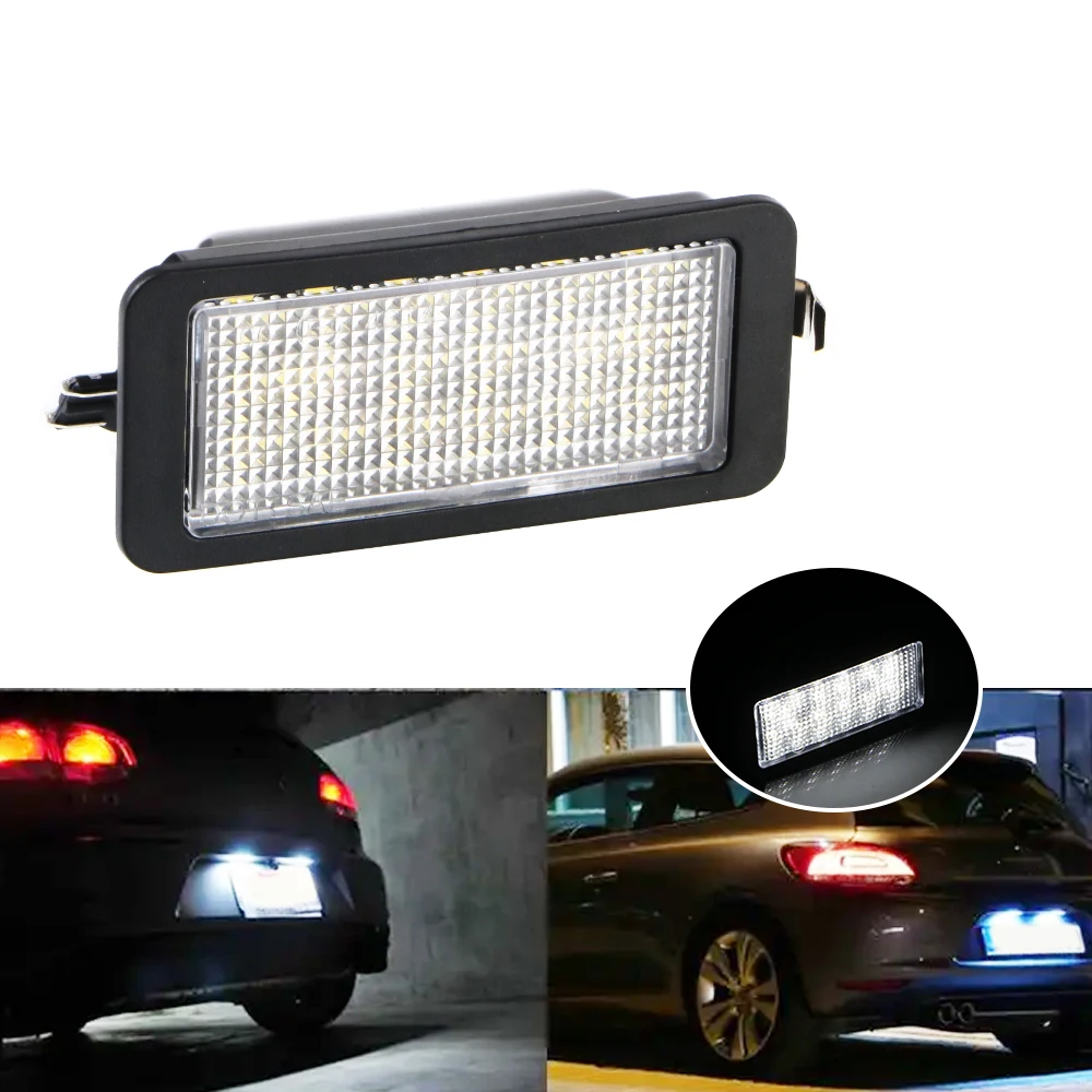 Car License Number Plate Lights For VW up!/e-up! Skoda Citigo/E-Citigo Seat Mii/e-Mii Ibiza 6J 3-Door Lamp Accessories