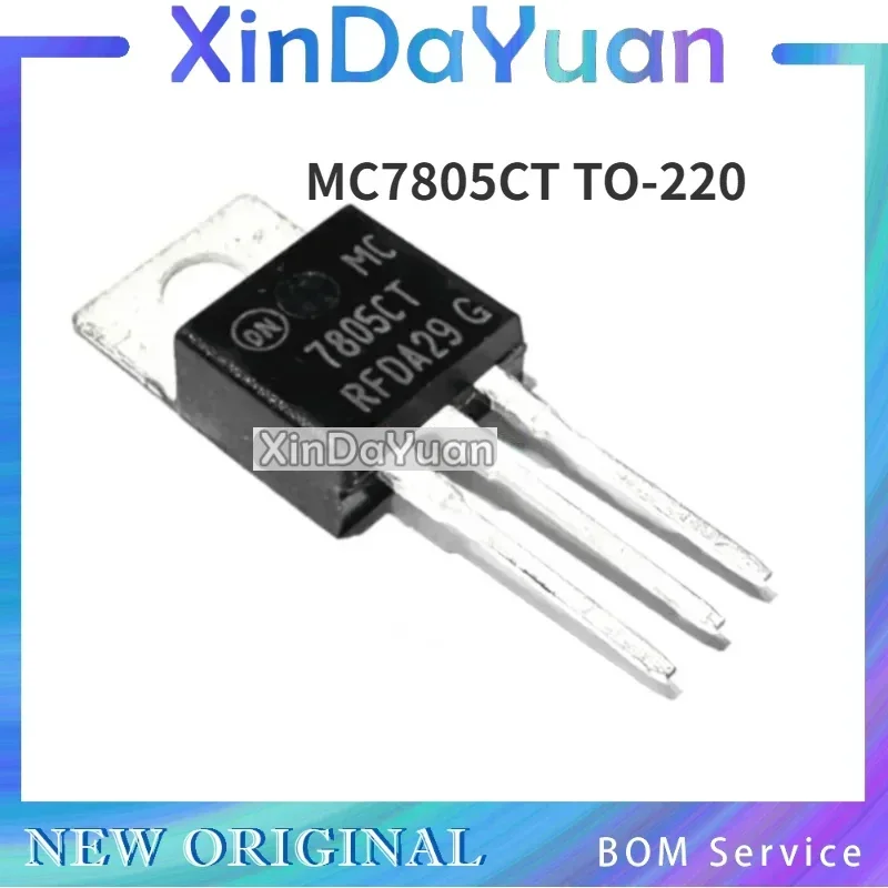 10 pezzi MC7805CT TO-220 Regolatore di tensione a tre terminali