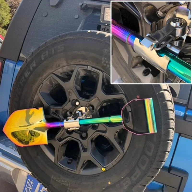 Sapper Shovel Camping Stainless Steel Shovels Outdoors Jungle Travel Spade Car Spare Tire DIY Accessories Garden Hand Tools
