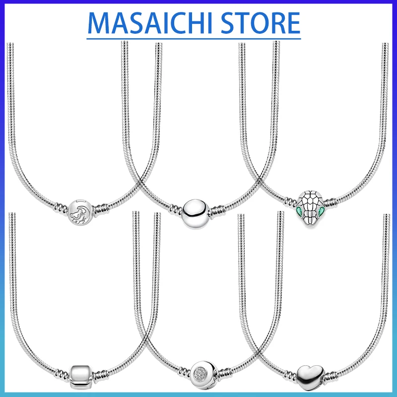 

Hot Sale 925 Silver Classic Round Bracelet Suitable for 925 Sterling Silver Charm DIY Memorial Couple Gift