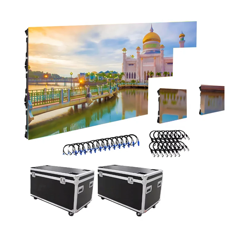 Transparent DisplayChip On Board500 X 1000 Pixel Pitch 3.91mm Interior Outdoor Video Wall Panel Stage Display ScreenCustom Water