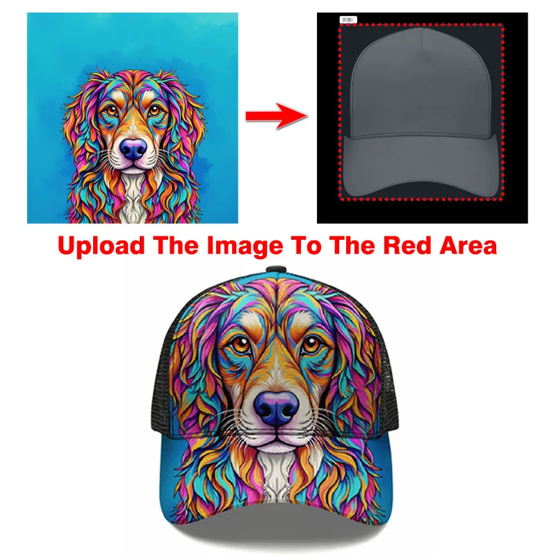 Baseball Cap Custom Peaked Lat Brim Hip Hop Cap Sun Hat Mesh Breathable Trucker Headgear Hunting Diy Photo Name Number Team Logo