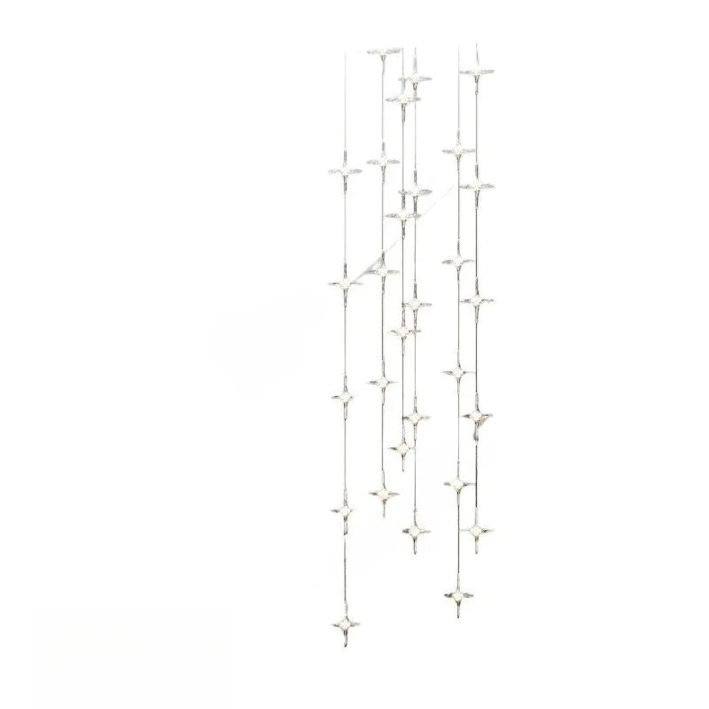 Postmodern high-end star living room bedroom bedside chandelier light luxury designer corridor dining