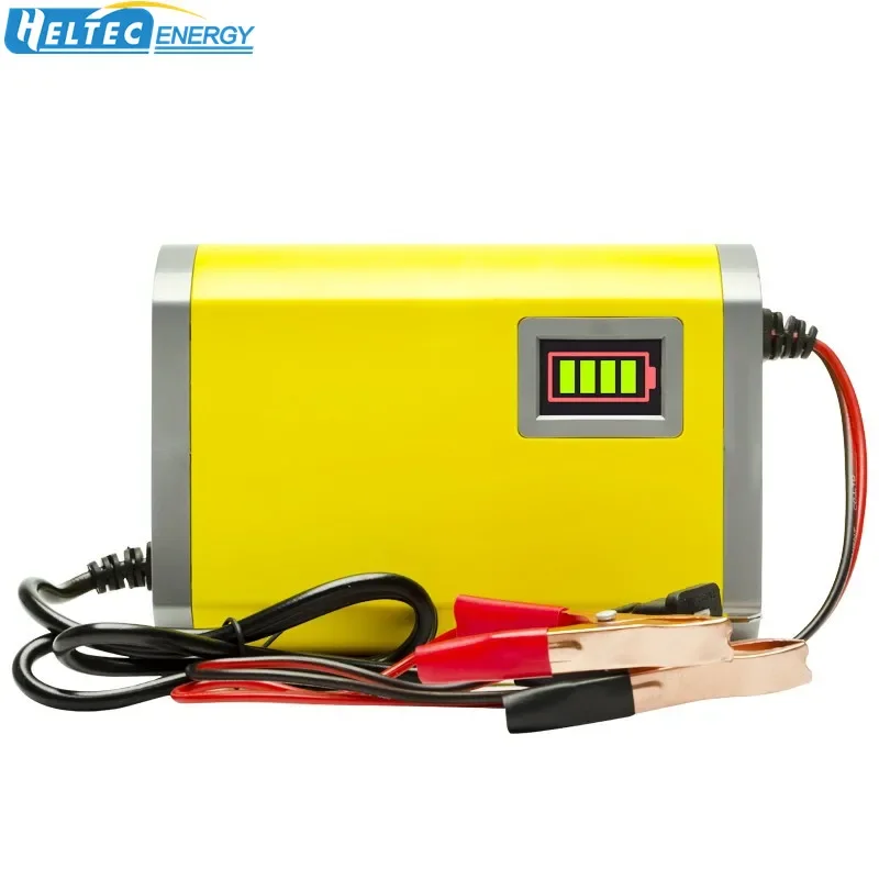 Heltec 12V Lead Acid AGM GEL Battery Charger 2A 6A  LED Display 220V Smart Automotive Truck Motorcycle Car Charger