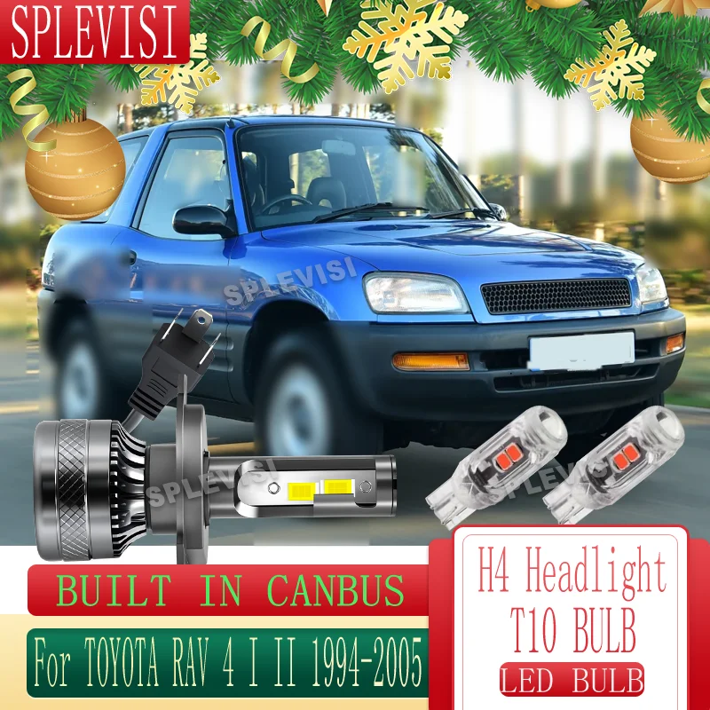 

LED High Low Beam Bulbs Error Free 6000K For TOYOTA RAV 4 I II 1994 1995 1996 1997 1998 1999 2000 2001 2002 2003 2004 2005