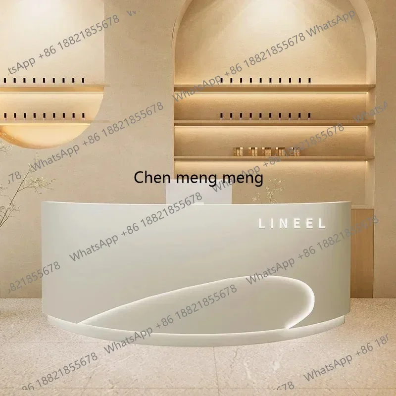 Counters For Small Store Business Checkout Counter Supermarket Hairdresser Aesthetic Reception Recepcja Shop Service Help Desk