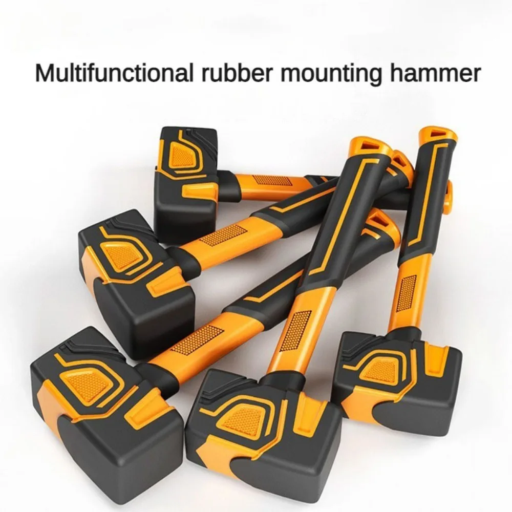 Rubber Mallet for Tiles Powerful Professional Hammer Urethane Multifunctional  for Construction Tiles Tools Working Equipment