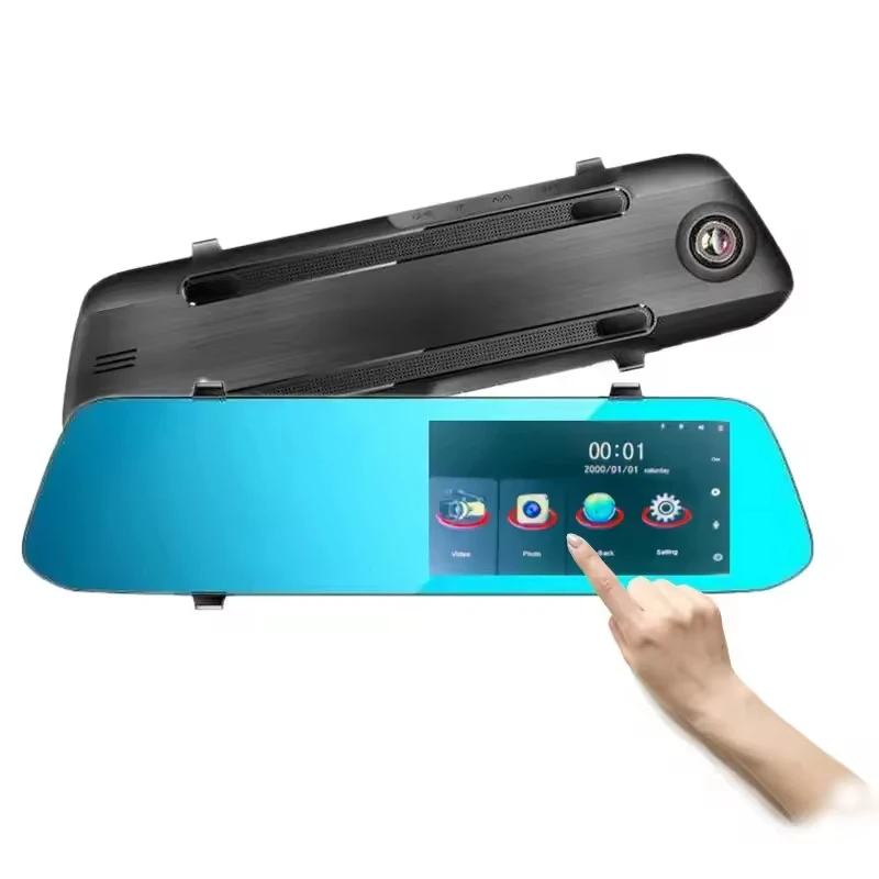 

Dash Cam Front and Rear 720P Car Auto Electronics Full Video Recorder for Pro Box Toyota Camera 4.2" Rear View Mirror Car DVR