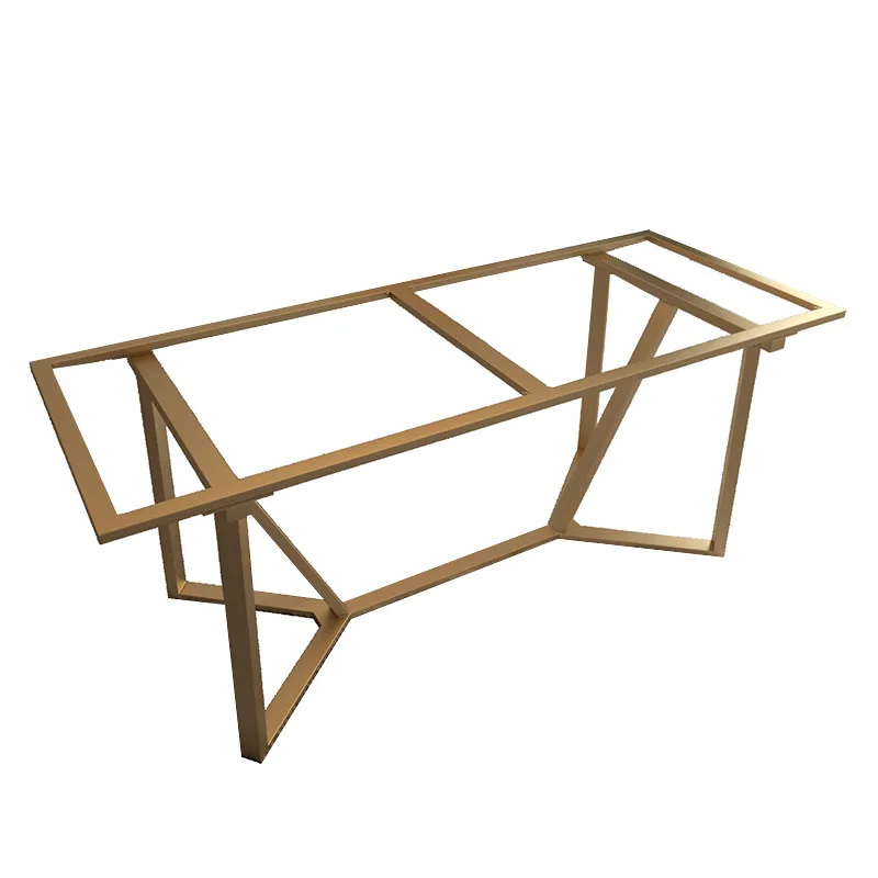 

Metal foot bracket light luxury stainless steel table legs rock slab marble wrought iron custom dining tea table desk foot