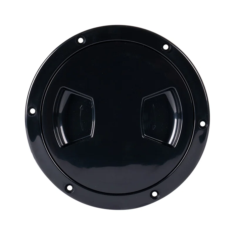 

Marine Boat Black Round Deck Hatch For Boats 5'' Kayak Deck Plate With Non Slip Rubber Deck Hatch Cover