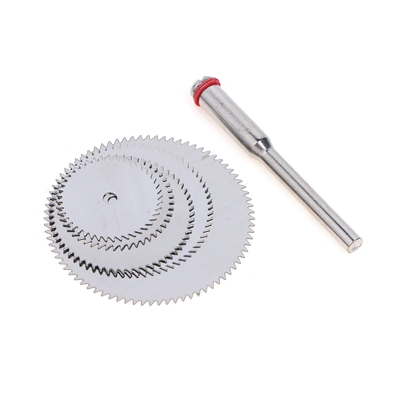 Discos de corte de metal portátiles 6 en 1 de acero inoxidable con mandril para herramientas rotativas multiusos 16 18 22 25 32 mm