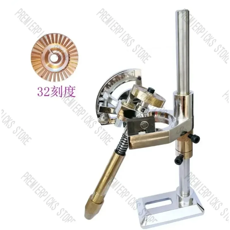 Gemstone Angle Flat Polishing Copper Manipulator Grinding Machine Height Adjustment Jade Lapidary Faceting  with Scale