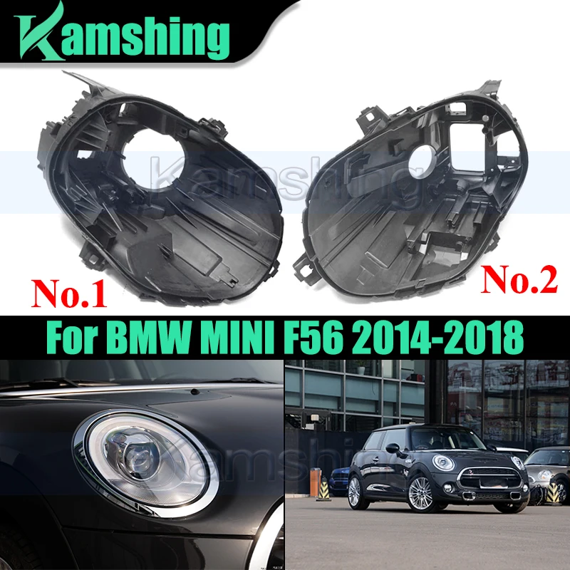 

Car Front Headlight Base Cover For BMW MINI F56 2014-2018 Head Lamp Rear Shell Head Light Back Lid Back House