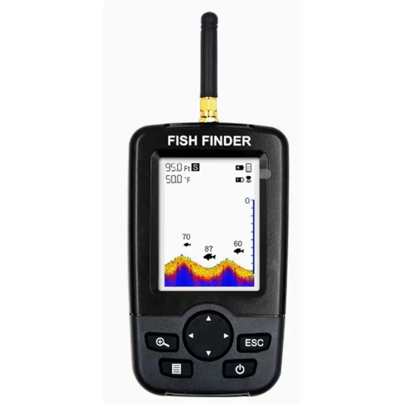 【RECOMENDAR】Wireless Sonar For Echo Sounder English Russian Menu Wireless Sonar Fish Detector