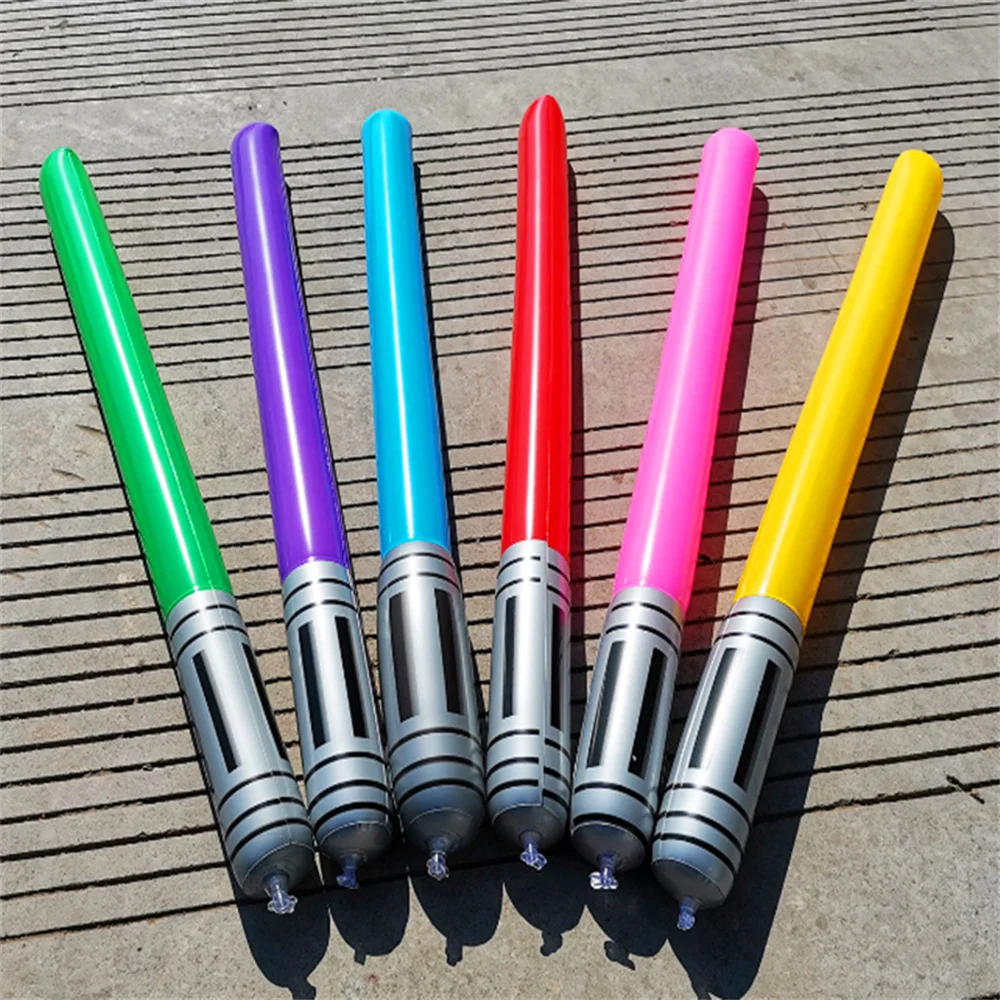 5Pcs 90cm Inflatable Lightsaber Sword Anime Toys PVC Lightsaber Outdoor Swimming Pool Party Fun Game Props Kid Play Children Toy