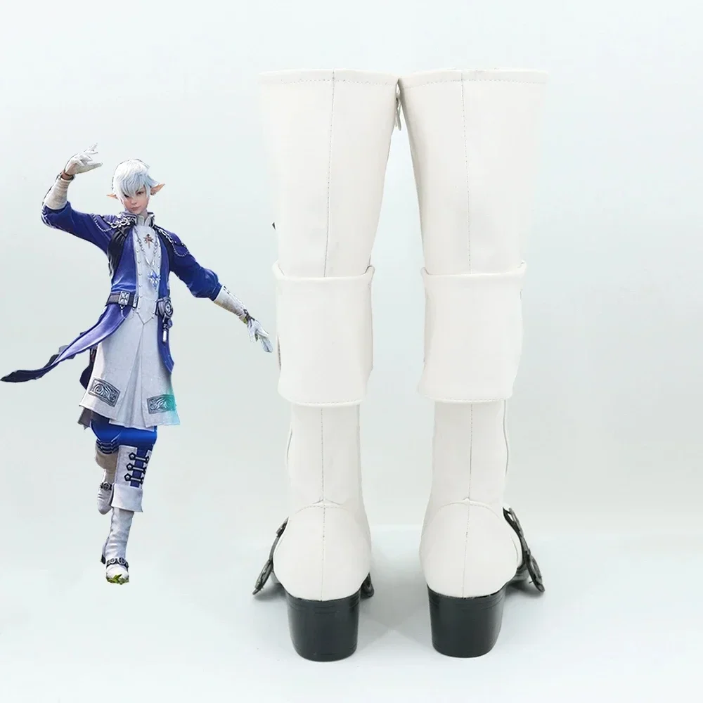 Anime Game FINAL FANTASY Alphinaud Leveilleur Cosplay Boots Shoes Halloween Carnival Party Costume