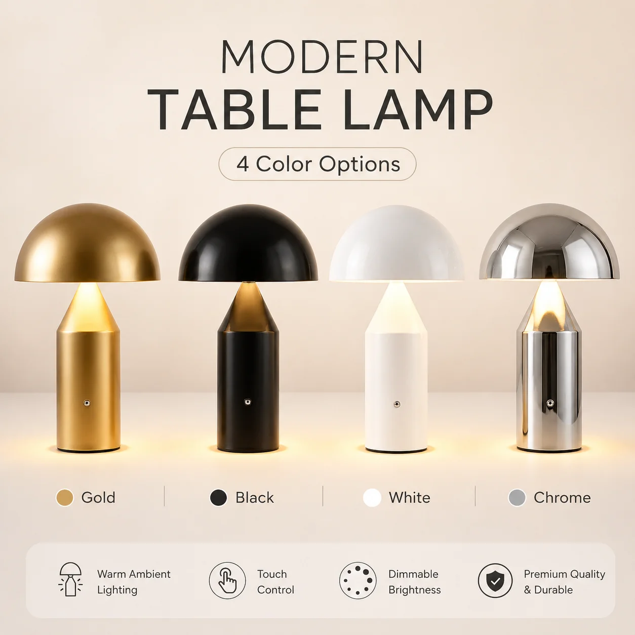 

Bedroom LED Table lamp rechargeable USB lamp touch switch restaurant hotel bedside decorative desk lamp