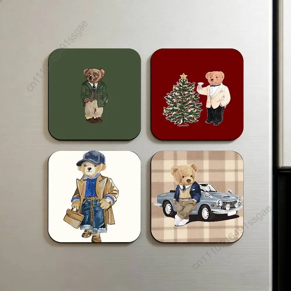 

Cool Fashion B-Bear Decorative Refrigerator Magnets, Cute Funny Fridge Magnets for Kitchen Home Office Whiteboard Locker Decor
