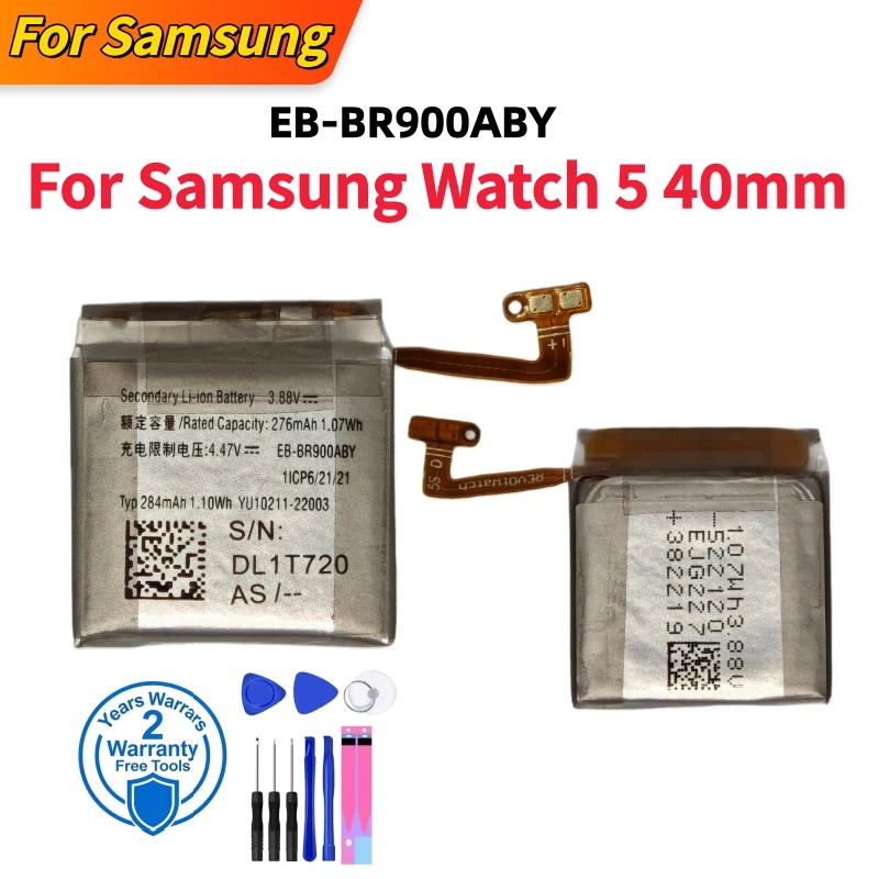 Battery EB-BR900ABY BR910 BR925 For Galaxy Watch 5 Pro 40mm 44mm, EB-BR935ABY BR955 BR965 For Galaxy Watch 6 Classic 46MM 42mm