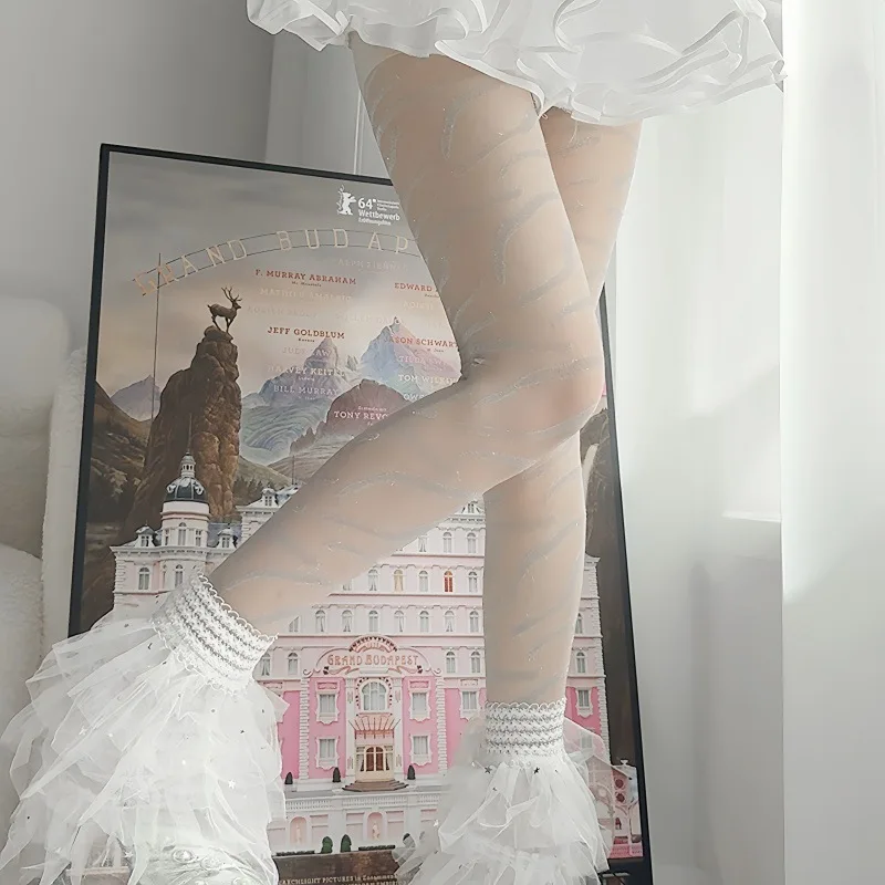 موضوع الفضة الحيوان طباعة الجوارب لفتاة مثير عالية الخصر التخسيس جوارب طويلة سوداء زيبرا النمر الشارع الشهير الجاكار جورب