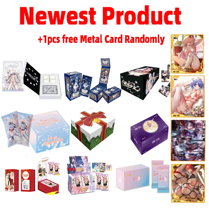 

2022 New Goddess Story Feast-4 Collection Cards Sexy Girl Japanese Anime Figure Children Table Toys For Kids