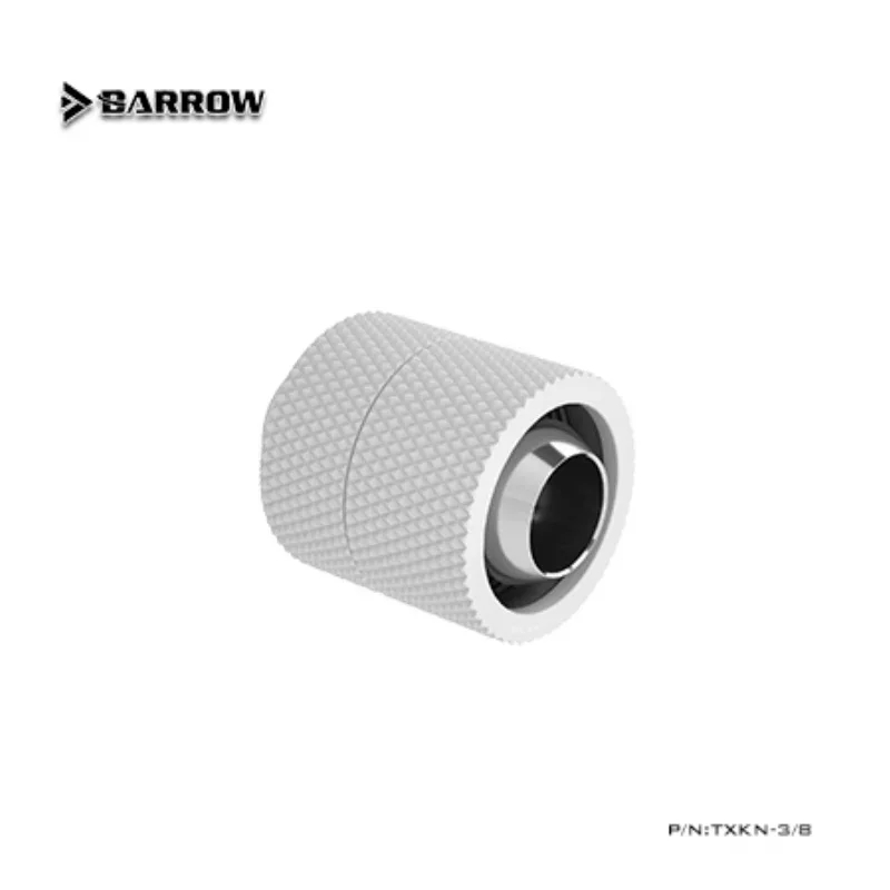 Barrow Rotatable Hose Fitting 3/8'' 10*13mm Pipe Hand-Tighten Connector 360° Rotation, Silver/Black TXKN-3/8