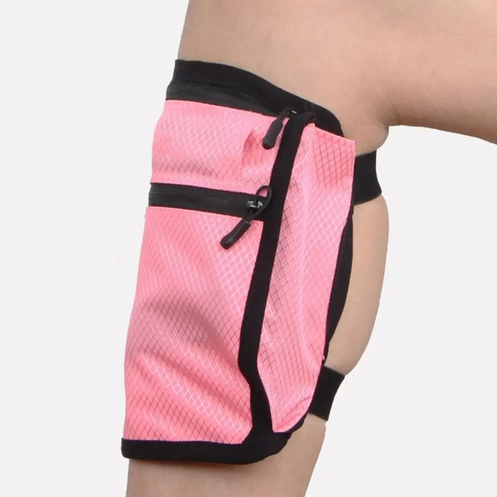 Phone Pouch Nylon Outdoor Calf Bag Stylish Anti-slip Leg Wallet Bag Lightweight Adjustable Running Phone Storage Pouch Men Women